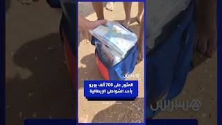 مصطافون يعثرون على 700 ألف يورو في أكياس بأحد شواطئ جزيرة صقلية الإيطالية thumbnail