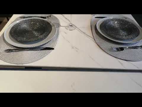 Кухонный раскладной стол Сальери столешница керамика без торцевых механизмов в Петрозаводске - видео 1