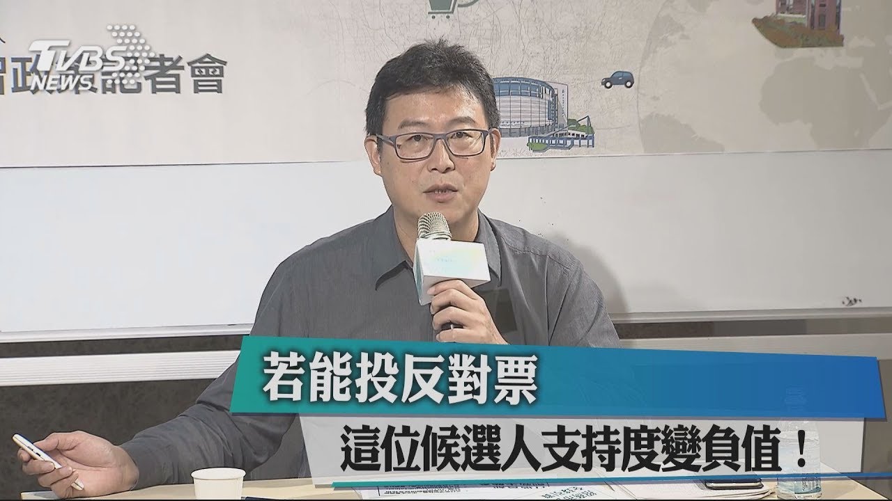 若能投反對票 這位候選人支持度變負值!