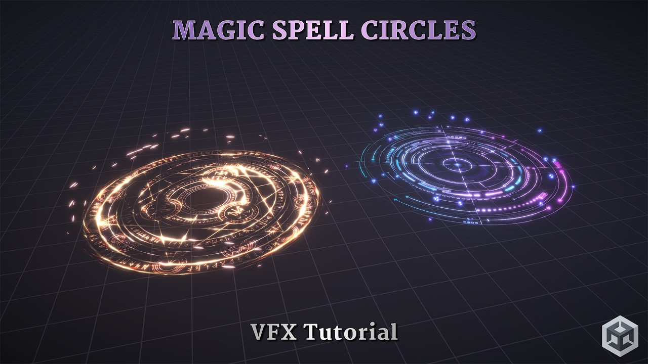 Magic Spell Circle VFX For Unity | Shader Graph Tutorial