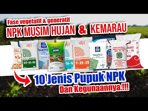 , title : '10 JENIS PUPUK NPK DAN KEGUNAANNYA | NPK Musim Hujan & Kemarau'