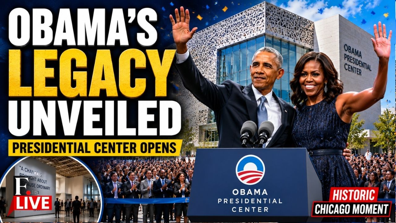 Obama Presidential Center Opening LIVE: Obama's Biggest Legacy Project Opens Its Doors in Chicago