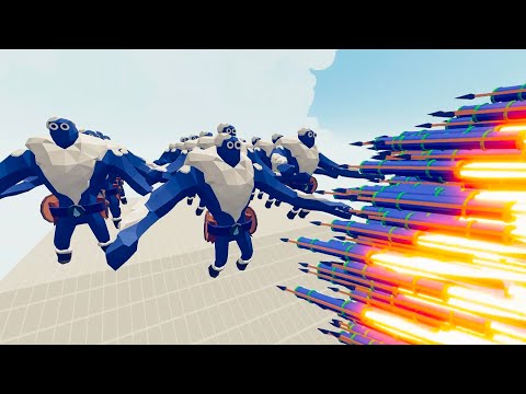 *1/2 ICE GIANT ARMY vs EVERY TABS BOSS - Totally Accurate Battle Simulator TABS