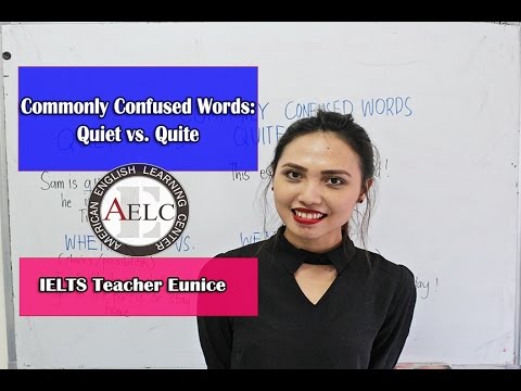 Commonly Confused Words: Quiet vs. Quite