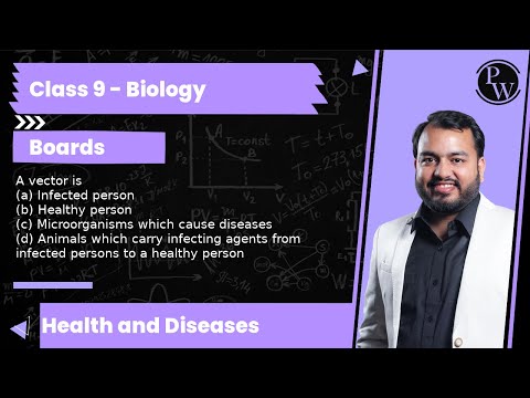 A vector is (a) Infected person (b) Healthy person (c) Microorganisms which cause diseases (d) An...