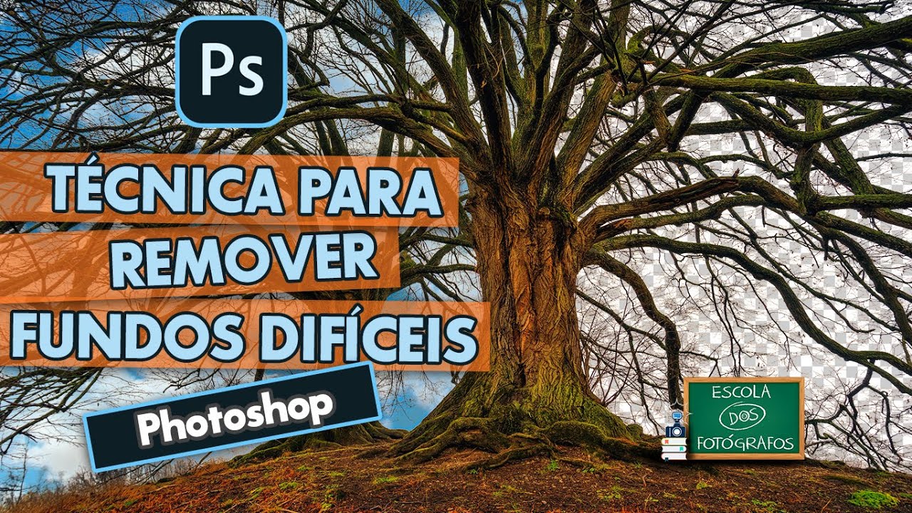 Como REMOVER Fundos DIFÍCEIS (por Canais) - Tutorial Photoshop - Channels | Escola Dos Fotógrafos