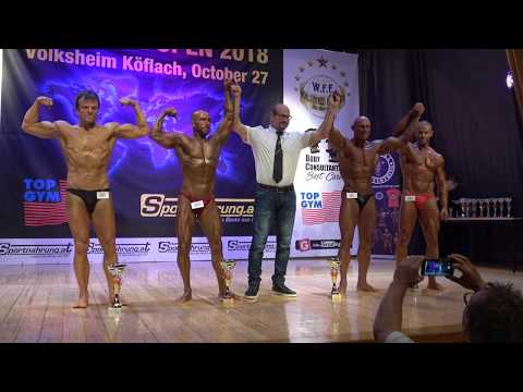 Posedown & Results - NABBA Men Masters Over 50 - NABBA/ WFF Austria Open 2018