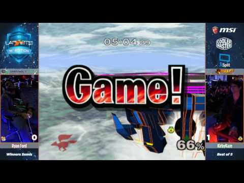 KirbyKaze vs Ryan Ford - Lan ETS 2017 - Melee Winners Semis