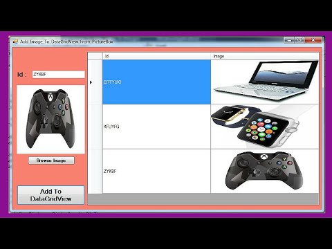 VB NET Tutorial - How To Add Image To DataGridView From PictureBox In VB.NET [ With Source Code ] Video