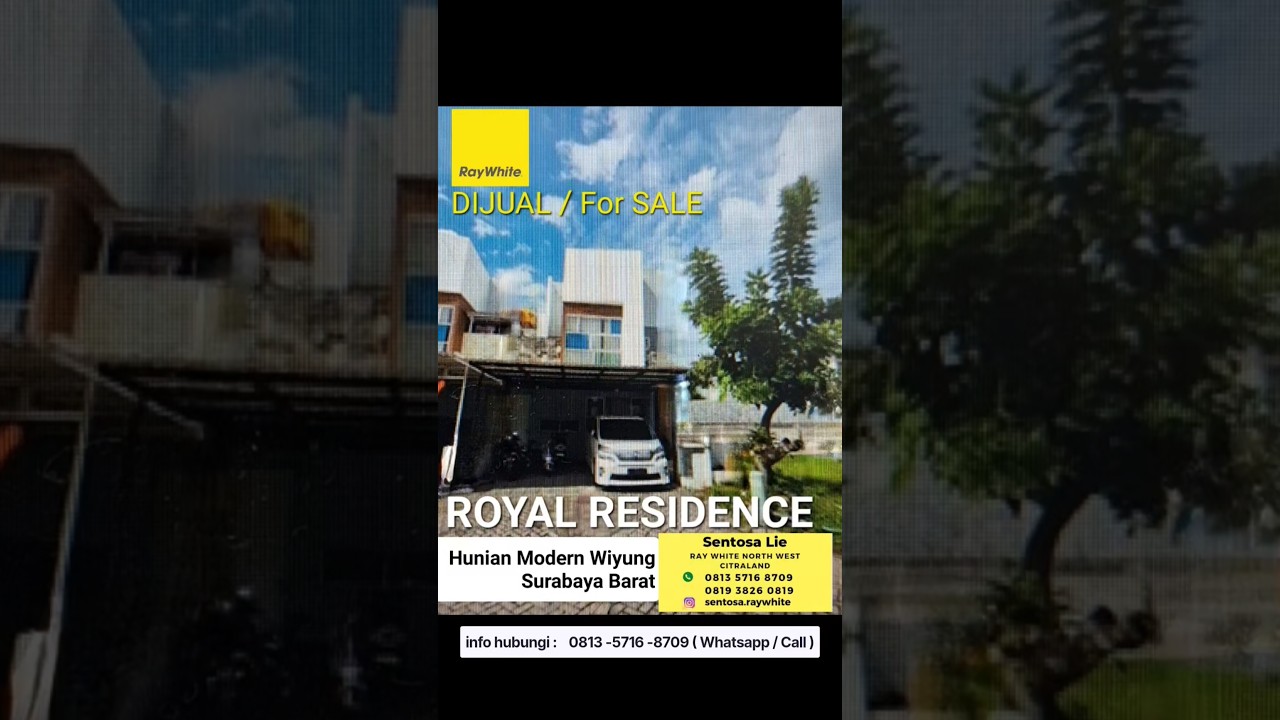 Cheap For Sale House Royal Residence Wiyung Surabaya Near Citraland, Pakuwon Mall, Graha Famili