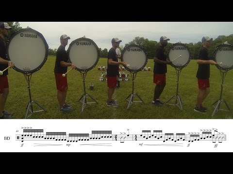 2016 Madison Scouts Basses - LEARN THE MUSIC to "Overture"