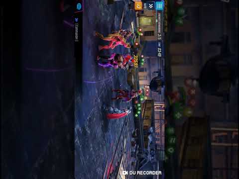 Defeating the strongest Ultron team in Marvel Strike Force.