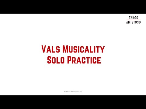 Tango Musicality - Vals Musicality Solo Practice - Silvia Bivolaru (V025)