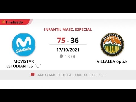 Infantil masc 08 B ESTUDIANTES - VILLALBA OPTI.K