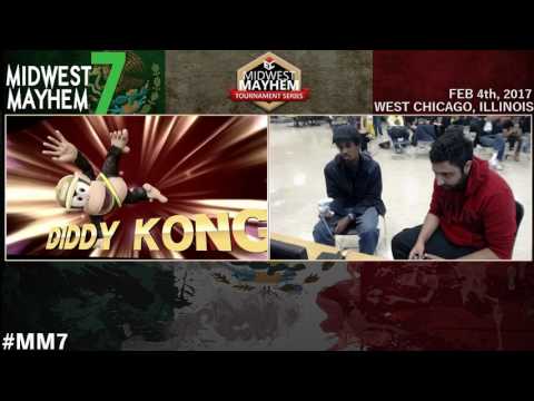 Midwest Mayhem 7 Top 32 Winners: Zinoto (Diddy Kong) vs. E2C l Bushi (Bayonetta)