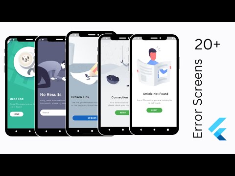 20+ Error Pages For Android & iOS App - Flutter - Speed Code