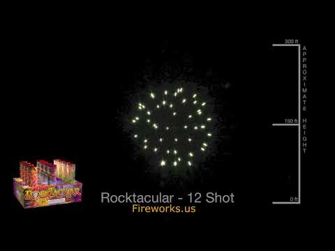Rocktacular 12-Shot Finale Rack from Brothers Pyrotechnics
