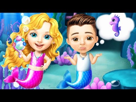 Fun Girl Care Kids Games - Sweet Baby Girl Mermaid Life - Magical Ocean World Cleanup Makeover Games
