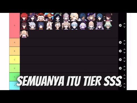 2 Versi Tier List Dari Zeelius - Genshin Impact