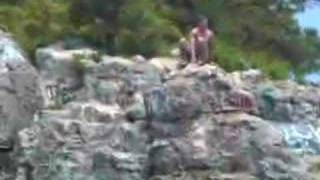 Jumping off of Chimney Rock
