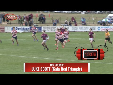 LUKE SCOTT'S TRY FOR GALA RED TRIANGLE IN 13.88 SECONDS AT THE MAROON'D@GALA SEVENS ON 20.8.22