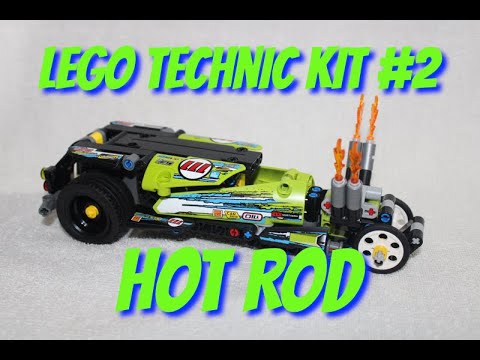 Lego Technic Kit #2 - Dragster Alternate Build - Hot Rod - Speed Champions Collection