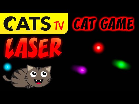 CATS TV 📺 Laser game for cats 🔴😻 3D Sound 🔊 [4K 60fps]