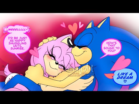 Sleepover - Sonic x Amy (Sonamy) Comic Dub Comp [E-vay]