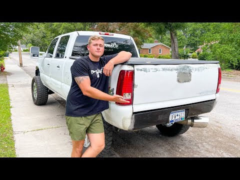 I SHAVED MY ROLLPAN AND TAILGATE + HIDDEN HITCH #Duramax #Rollpan #Silverado
