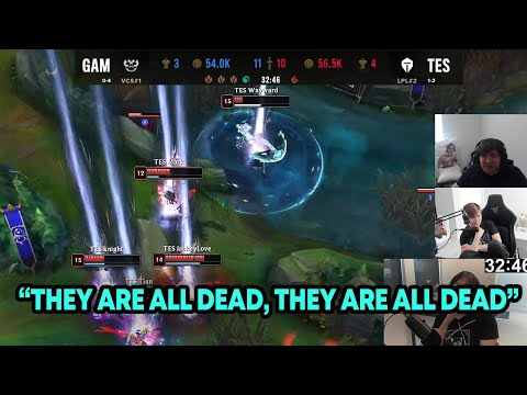 Doublelift, Meteos and Sneaky react to Karthus ult