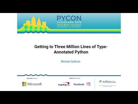 Image thumbnail for talk Getting to Three Million Lines of Type-Annotated Python