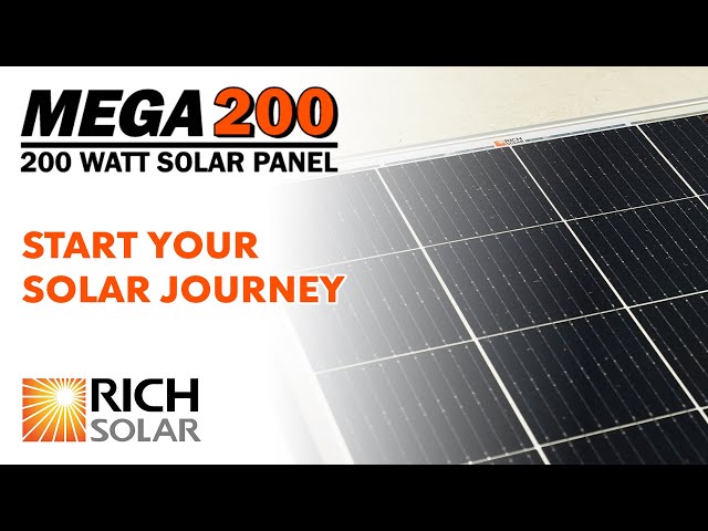 Overview: Rich Solar's Mega 200 Watt 12 Volt Solar Panel