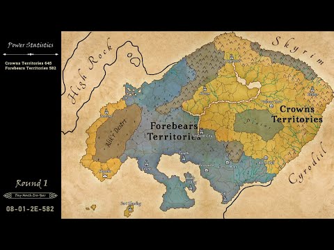 Crowns vs. Forebears: 3-Round War in Hammerfell | Fantasy Map Simulator