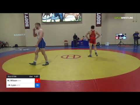 2018 Marine Corps US Open/UWW Junior Freestyle 86 Con 4 - Myles Wilson (Iowa) Vs. Max Lyon (BRTC).