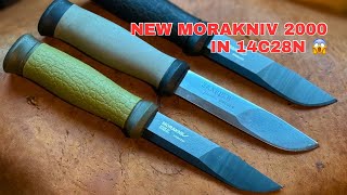 Morakniv 2000 BLACK is a Game Changer! (14C28N Steel & 90° Spine) - First Look