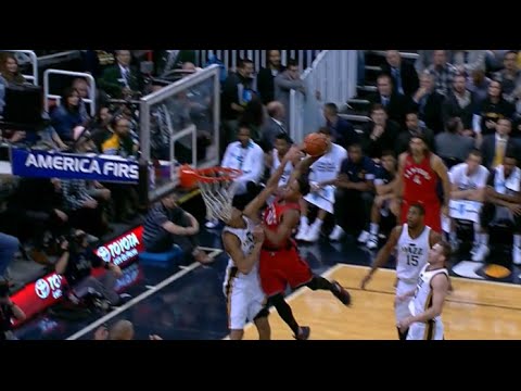 DeMar DeRozan's SICK posterizing slam over Rudy Gobert!!