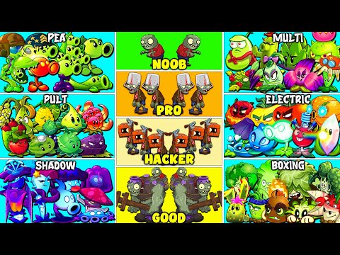 PvZ2 Tournament - 6 Best Plant Teams (PEA x PULT x SHADOW...) - Who Will Win ?