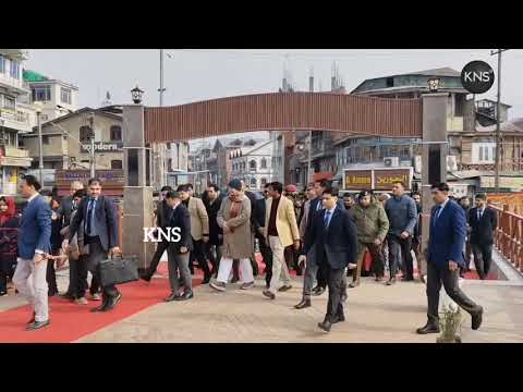 LG J&K Manoj Sinha inaugurated Amira Kadal Pedestrain Bridge.