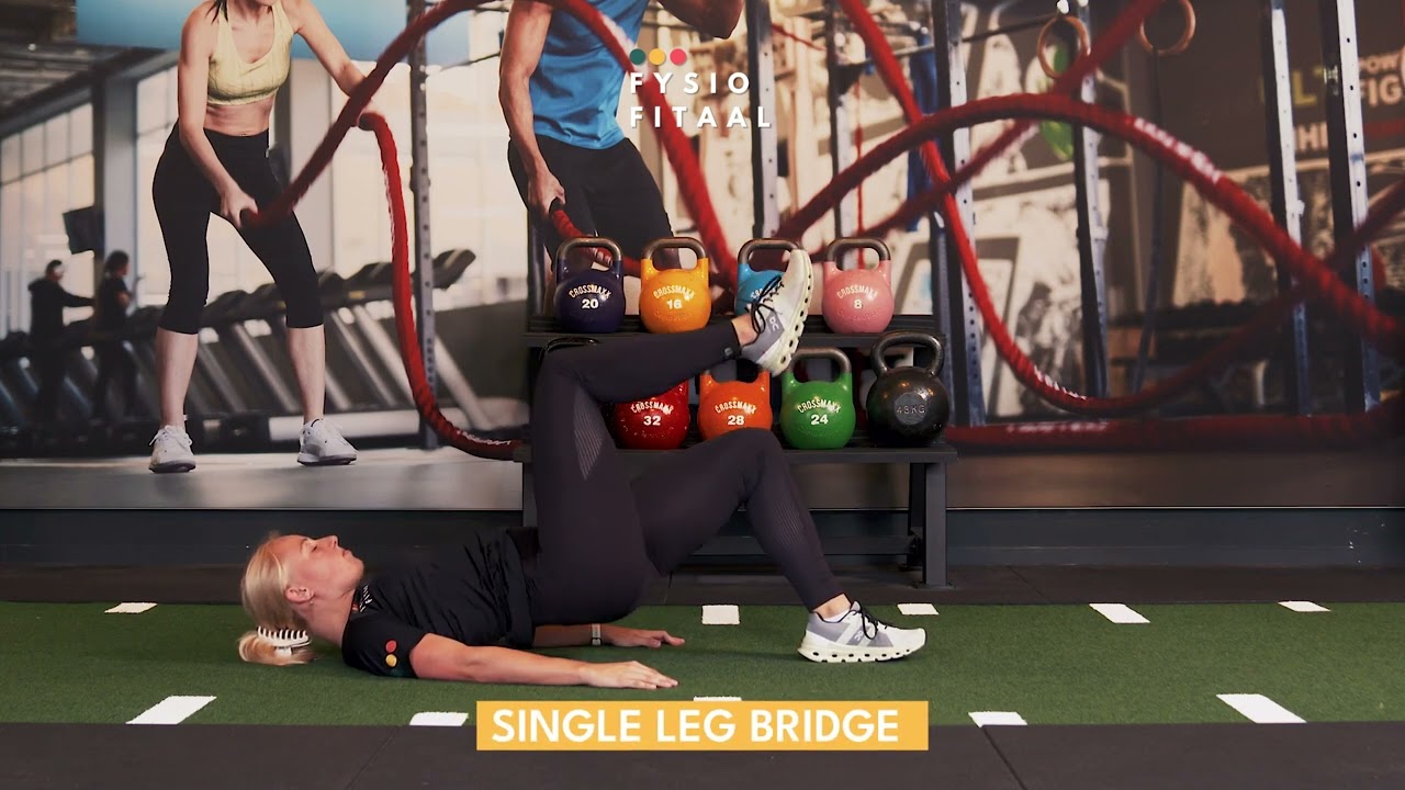 Video thumbnail: Single leg bridge — instructievideo