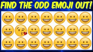 Can You Find the Odd Emoji Out in These Pictures puzzles Emoji Puzzle Brain games | Odd one out