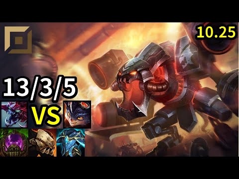 Cho'Gath Top vs Rumble - EUW Master | Patch 10.25