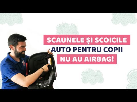 Scaunele și scoicile auto pentru copii NU au Airbag! Aibag scoica bebelus | Airbag scaun auto copii
