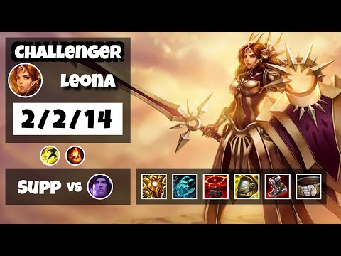 Leona vs Taric EU Challenger SUPPORT (2/2/14) - v11.16