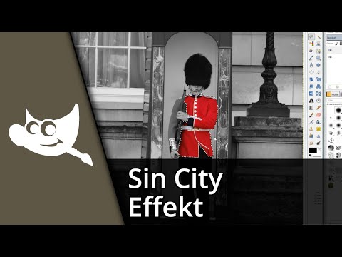 Gimp Sin City Effekt / Schwarz-Weiß mit einer Farbe ✅ Tutorial