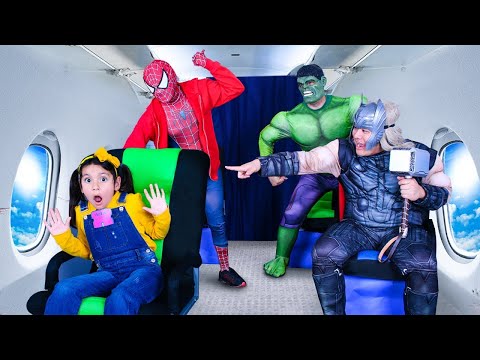 Ellie's Mix-Up Adventure on the Superheroes Plane