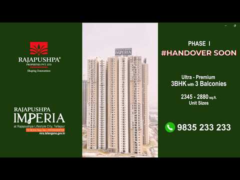 Not All 3 BHKs Are the Same | 3 BHK with 3 Balconies at #RajapushpaImperia | Tellapur 