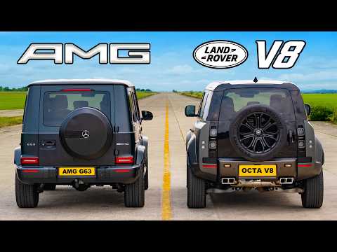 AMG G63 vs V8 디펜더 옥타 - 드래그 레이스!