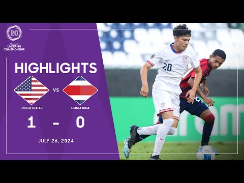 U20Championship 2024 | United States vs Costa Rica | Group A