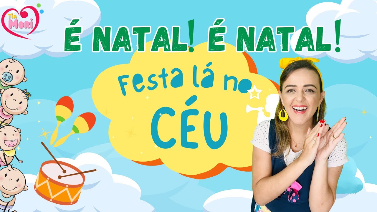 FESTA LÁ NO CÉU | É NATAL! É NATAL! Coreografia - Percussão Fácil - EDUCAÇÃO INFANTIL #lancamento