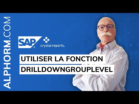 Utiliser la fonction DrillDownGroupLevel sous SAP Crystal Reports